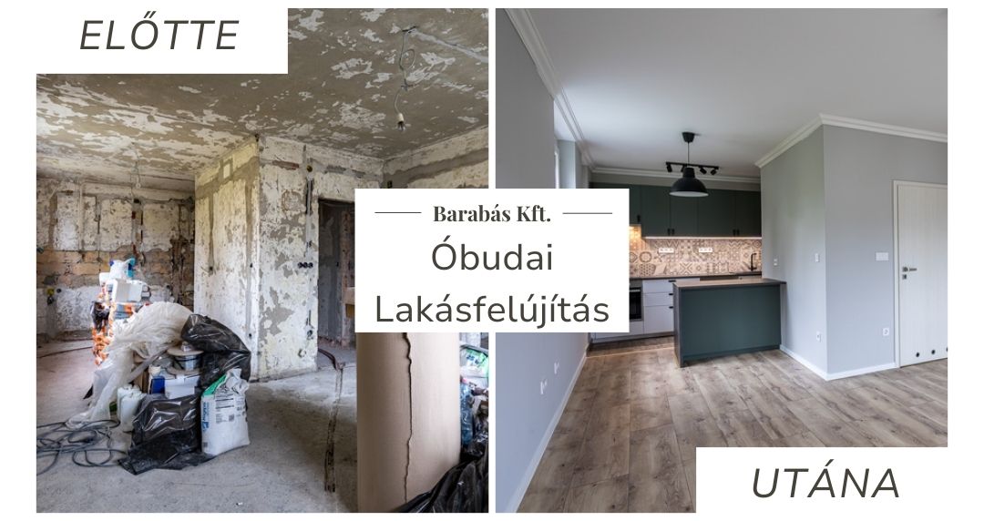 Óbudai lakásfelújítás előtte-utána képek